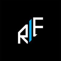 rf lettera logo design creativo con grafica vettoriale