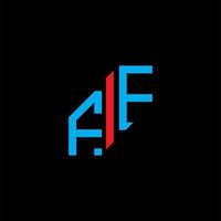 ff lettera logo design creativo con grafica vettoriale