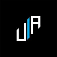 ua lettera logo design creativo con grafica vettoriale