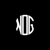 ndg lettera logo design creativo astratto. ndg design unico vettore
