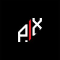 px lettera logo design creativo con grafica vettoriale