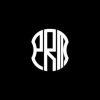 prm lettera logo design creativo astratto. design unico vettore