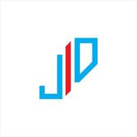 jd lettera logo design creativo con grafica vettoriale