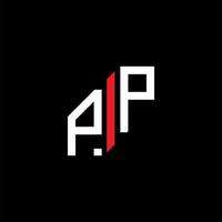 pp lettera logo design creativo con grafica vettoriale