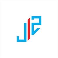 jz lettera logo design creativo con grafica vettoriale