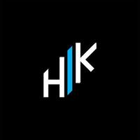 hk lettera logo design creativo con grafica vettoriale