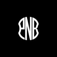 pnb lettera logo design creativo astratto. pnb design unico vettore