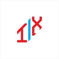 ix lettera logo design creativo con grafica vettoriale