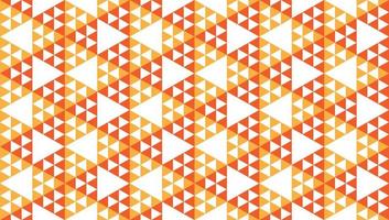 ornamento astratto triangoli vintage. modello di progettazione geometrica senza cuciture. carta da parati a forme triangolari. tema di colore bianco arancio beige. vettore
