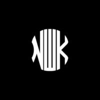 nwk lettera logo design creativo astratto. nwk design unico vettore