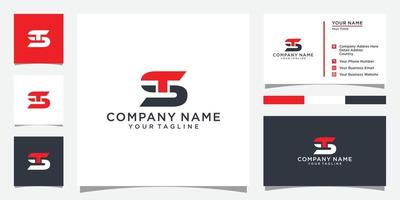 ts o st letter logo design template vettoriale. vettore