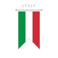 illustrazione vettoriale di design piatto bandiera italia