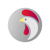 logo o icona dell'animale di pollo vettore