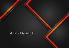 astratta freccia arancione grigio scuro linea d'ombra con spazio vuoto design moderno sfondo futuristico sovrapposizione geometrica strato di carta tagliata stile vettore