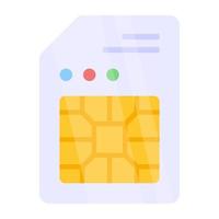 icona del design perfetto della scheda SIM vettore