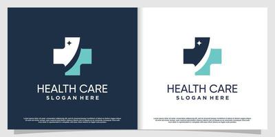 logo medico con elemento creativo premium vector parte 2