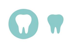 vettore dell'icona del dente. illustrazione di un simbolo di un dente medico.