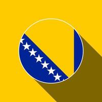 paese bosnia ed erzegovina. bandiera della bosnia ed erzegovina. illustrazione vettoriale. vettore