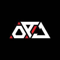 oaj triangolo lettera logo design con forma triangolare. monogramma oaj triangolo logo design. modello di logo vettoriale triangolo oaj con colore rosso. oaj logo triangolare logo semplice, elegante e lussuoso. oaj