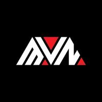 mvn triangolo logo design lettera con forma triangolare. Monogramma di design del logo del triangolo mvn. modello di logo vettoriale triangolo mvn con colore rosso. logo triangolare mvn logo semplice, elegante e lussuoso. mvn