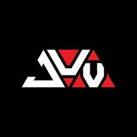 design del logo della lettera triangolo juv con forma triangolare. monogramma di design del logo del triangolo juv. modello di logo vettoriale triangolo juv con colore rosso. logo triangolare juv logo semplice, elegante e lussuoso. juv