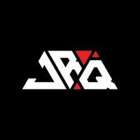 jrq triangolo logo design lettera con forma triangolare. jrq triangolo logo design monogramma. modello di logo vettoriale triangolo jrq con colore rosso. jrq logo triangolare logo semplice, elegante e lussuoso. jrq