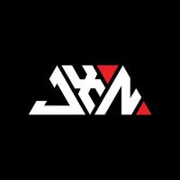 design del logo della lettera triangolare jxn con forma triangolare. monogramma di design del logo del triangolo jxn. modello di logo vettoriale triangolo jxn con colore rosso. logo triangolare jxn logo semplice, elegante e lussuoso. jxn