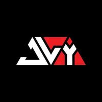 design del logo della lettera triangolo jly con forma triangolare. monogramma di design del logo del triangolo jly. modello di logo vettoriale triangolo jly con colore rosso. logo triangolare jly logo semplice, elegante e lussuoso. jly
