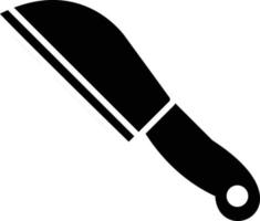 icona del glifo con coltello vettore