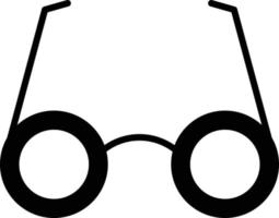 icona del glifo degli occhiali vettore
