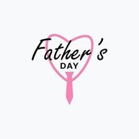 logo di disegno vettoriale felice festa del papà