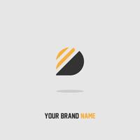 logo icona design indirizzo istruzioni simbolo arancione grigio semplice elegante lusso trendy eps 10 vettore