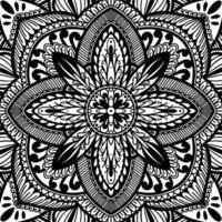 grafico rotondo tradizionale mandala astratto isolato in bianco background.boho forma indiana.stile etnico orientale. vettore