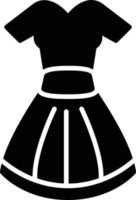 icona del glifo del vestito vettore