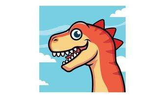 illustrazione di dinosauro per il tuo progetto vettore