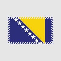 vettore della bandiera della bosnia. bandiera nazionale