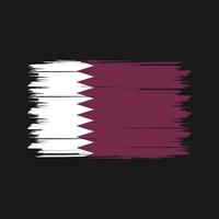 pennello bandiera qatar. bandiera nazionale vettore