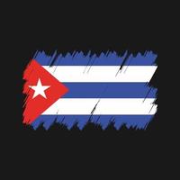 vettore della spazzola della bandiera di cuba. bandiera nazionale