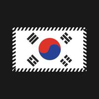 vettore di bandiera della corea del sud. bandiera nazionale