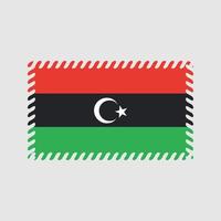vettore della bandiera della Libia. bandiera nazionale