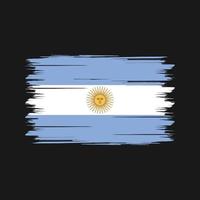 pennello bandiera argentina. bandiera nazionale vettore