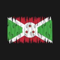 pennellate bandiera burundi. bandiera nazionale vettore