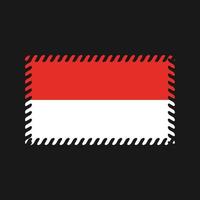 vettore di bandiera dell'indonesia. bandiera nazionale