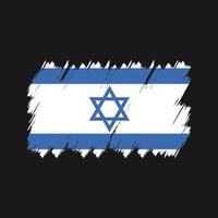 vettore di pennello bandiera israele. bandiera nazionale