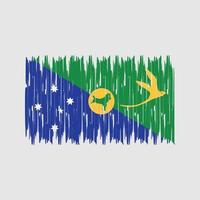 pennellate di bandiera delle isole di natale. bandiera nazionale vettore
