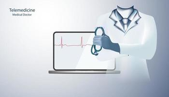 salute astratta consiste medico bianco concetto di tecnologia digitale moderna tecnologia medica, trattamento, medicina su sfondo futuro hi tech. vettore