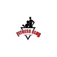 design del logo vettoriale fitness isolato su bianco, illustrazione vettoriale