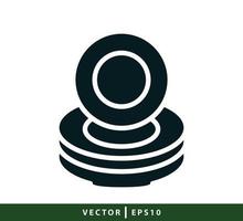 modello di progettazione logo vettoriale icona ristorante