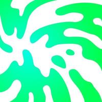 verde e blu ondulato, liquido sfumato astratto, elemento di design ondulato, elemento di forma grafica fluida, onde, acqua, spruzzi d'acqua, onda a vortice vettore