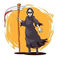 illustrazione vettoriale del costume da grim reaper